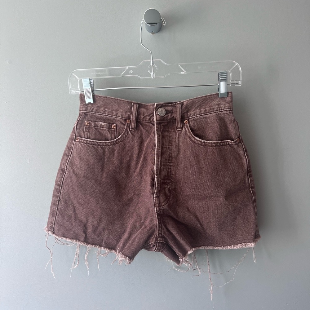 Brown High Waisted Shorts